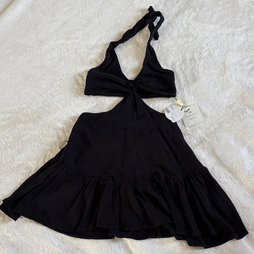 Peixoto Halter Ariel  Cut out dress
